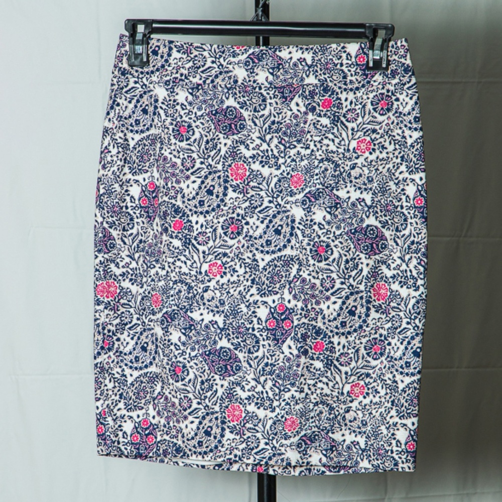 Ann Taylor - Paisley Pencil Skirt